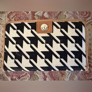 Spartina 449 Stoddard Houndstooth Billfold Wallet Organizer Linen